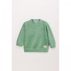 Baby setje in ribvelours 737 groen