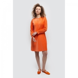 Kleedje in velours 581 mandarijn