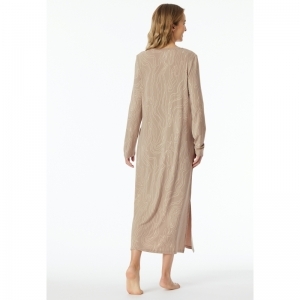 Dames slaapkleed, lang 400 natuur