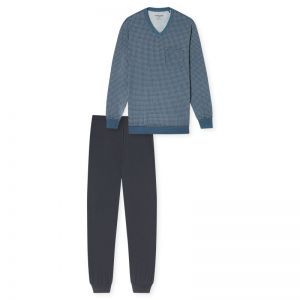 Herenpyjama, lange mouwen 207 graphit