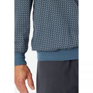 Herenpyjama, lange mouwen 207 graphit
