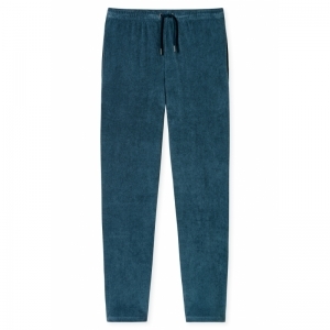 Herenpyjama, badstof 816 jeansblauw