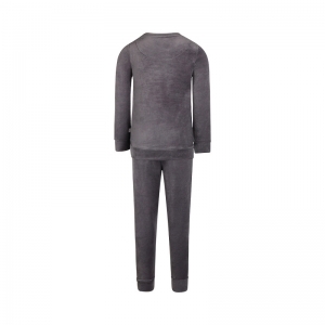 Boys velours set Grey