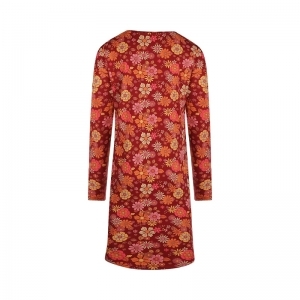 Women bigshirt Brique red