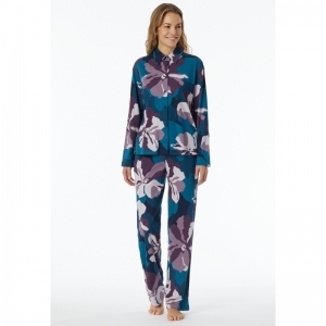 Damespyjama, doorknoop 915 multicolour
