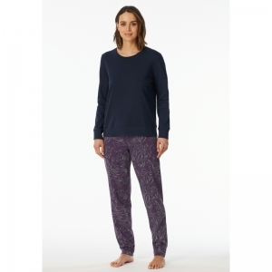 Damespyjama, lange mouwen 904 multicoulou