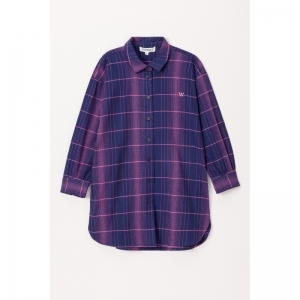 Slaapkleedje in flanel 938 blauw met r