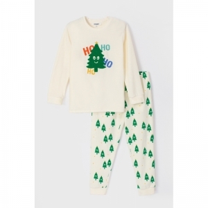 Pyjama in velours 111 gebroken wi