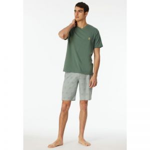 Herenpyjama korte mouwen 701 khaki