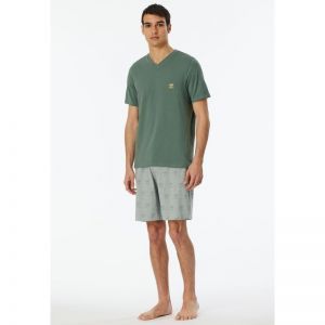 Herenpyjama korte mouwen 701 khaki