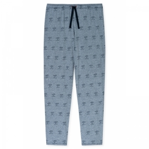 Herenpyjama, lange mouwen 804 nachtblau