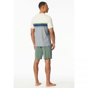 Herenpyjama korte mouwen 701 khaki