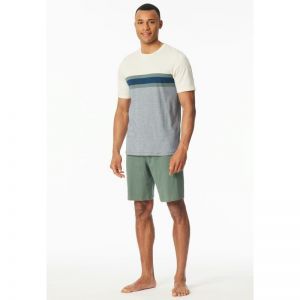 Herenpyjama korte mouwen 701 khaki