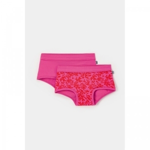 Meisjes slip, shorty, 2-pack 027 set fuchsia