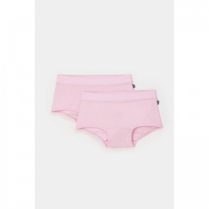 Meisjes slip, shorty, 2-pack 417 lichtroze