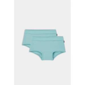 Meisjes slip, shorty, 2-pack 708 licht turqu