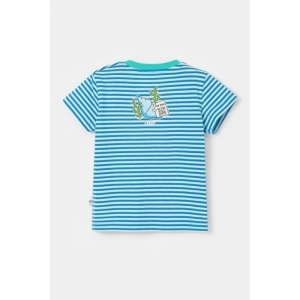 Baby pyjama, korte mouwen 915 blauwe stre