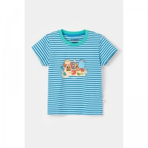 Baby pyjama, korte mouwen 915 blauwe stre