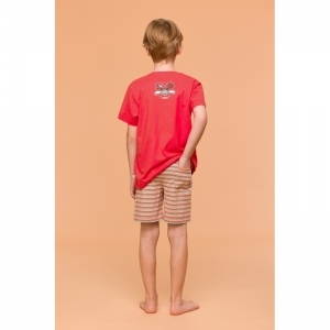 Jongenspyjama, korte mouwen 498 rood