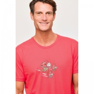 Herenpyjama, korte mouwen 498 rood