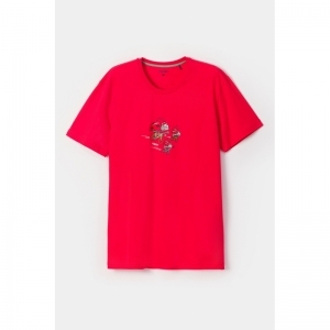 Herenpyjama, korte mouwen 498 rood