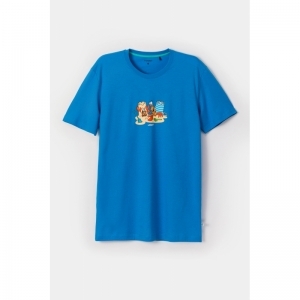 Herenpyjama, korte mouwen 845 blauw