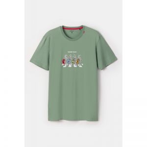 Herenpyjama, korte mouwen 751 groen