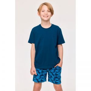 Jongenspyjama korte mouwen 891 donkerblauw