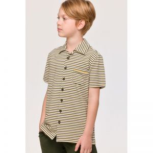 Herenpyjama korte mouwen 927 beige stree