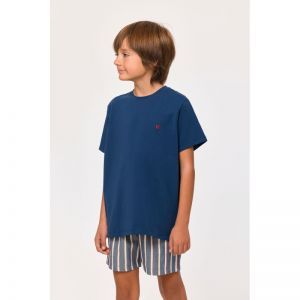 Jongenspyjama, korte mouwen 891 donkerblauw