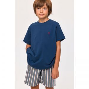 Jongenspyjama, korte mouwen 891 donkerblauw