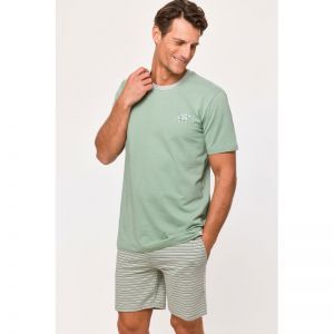 Herenpyjama, korte mouwen 751 groen