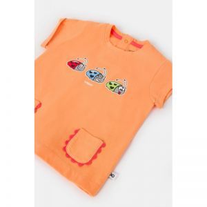 Baby meisjespyjama, korte mouw 519 oranje