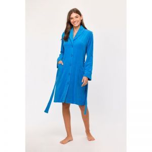 Dames badjas 845 blauw