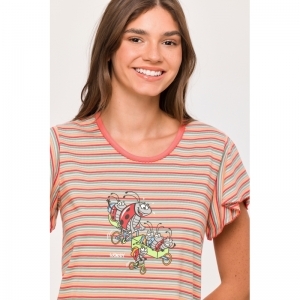 Damespyjama, korte mouwen 904 multicolor