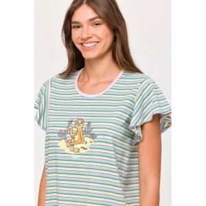 Damespyjama, korte mouwen 929 multicolor