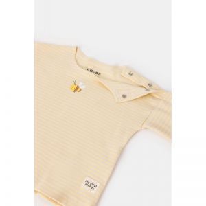 Unisex babypyjama 935 gele streep