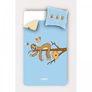 Dekbedovertrek, 140x220cm 030 luiaard