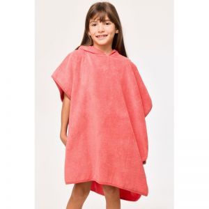 Poncho 488 koraalrood