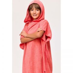 Poncho 488 koraalrood