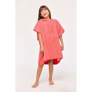 Poncho 488 koraalrood
