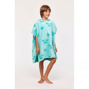 Poncho 966 lichtblauwe