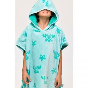 Poncho 966 lichtblauwe