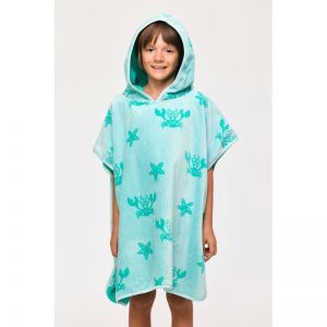 Poncho 966 lichtblauwe