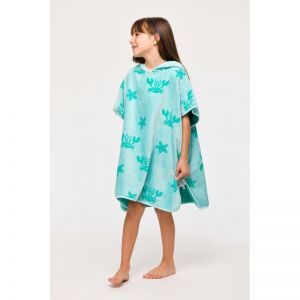 Poncho 966 lichtblauwe
