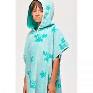 Poncho 966 lichtblauwe