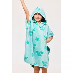 Poncho 966 lichtblauwe