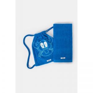 Handdoek 70x140cm + rugzakje 845 blauw