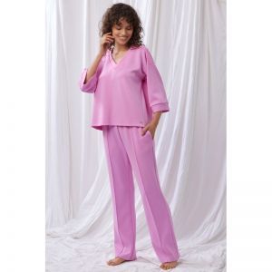 Dames set van top en broek 356 lila