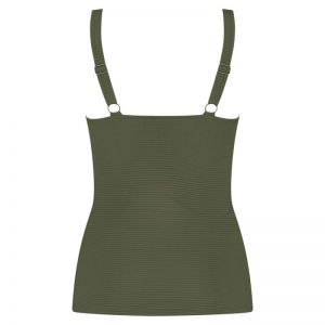 Tankini top v-neck padded 2186 deep olive